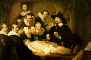 La lezione di anatomia del dottor Tulp. Rembrandt, 1632