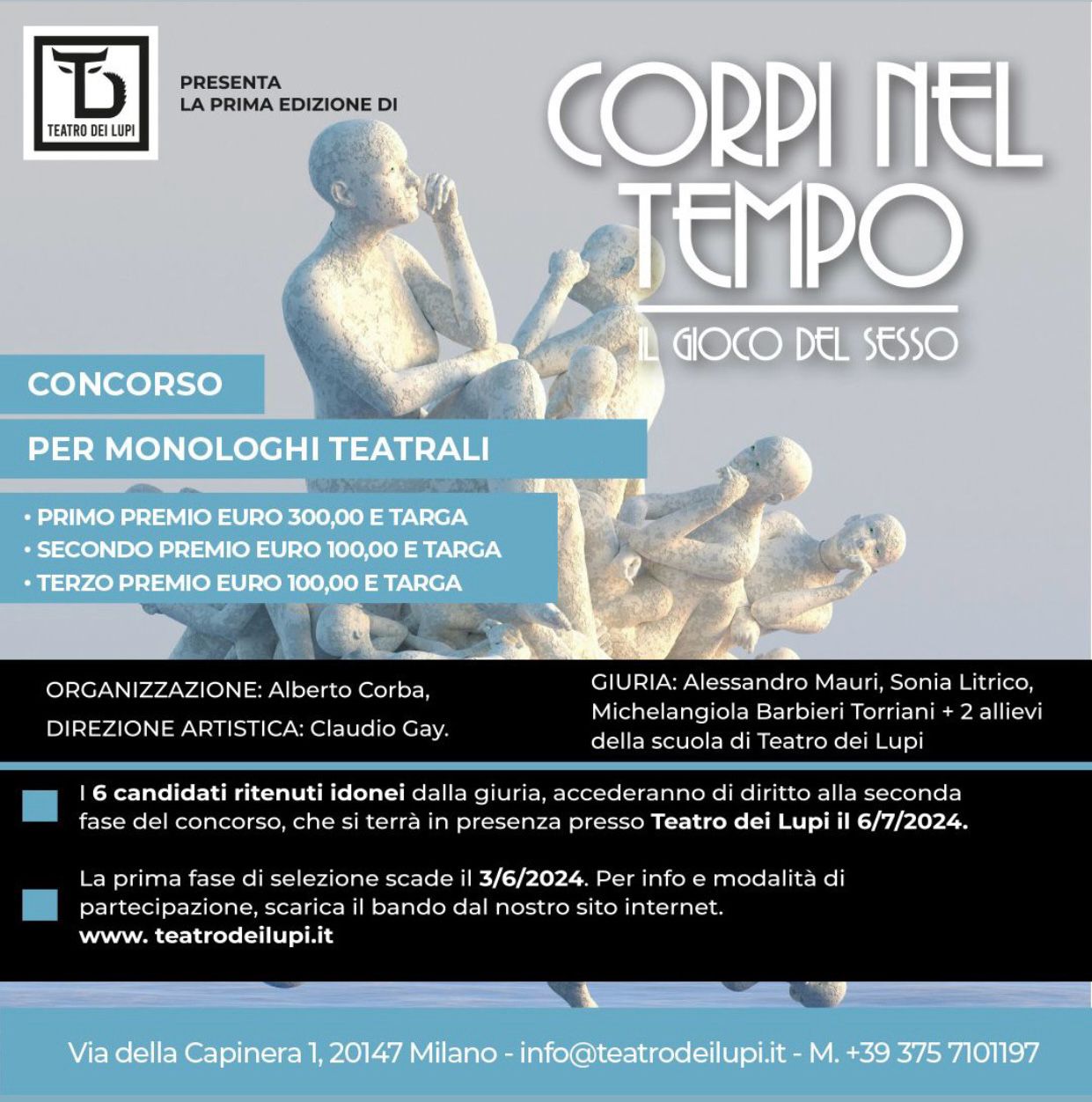 Corpi nel Tempo – “Il Gioco del Sesso” I edizione. #sponsor