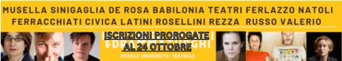 Banner Piccola università Teatrale